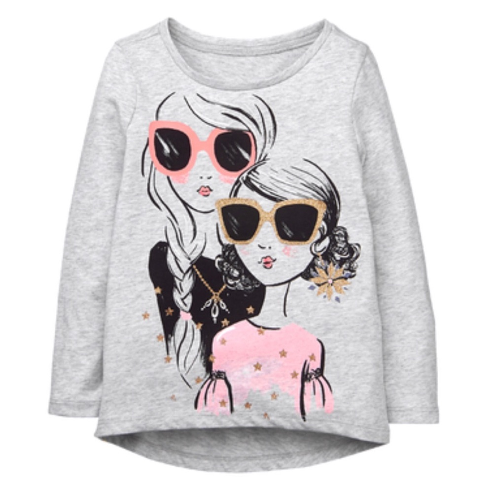 GYMBOREE WINTER STAR PRINT TEE 🍭💕🦄